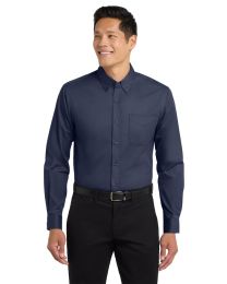 Port Authority® Tall Long Sleeve Easy Care Shirt - Front Desk