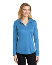 Port Authority Ladies Silk Touch Performance Long Sleeve Polo - Pest Control 