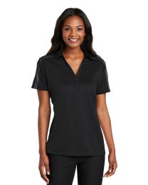 Port Authority Ladies Silk Touch Performance Colorblock Stripe Polo - Concierge 